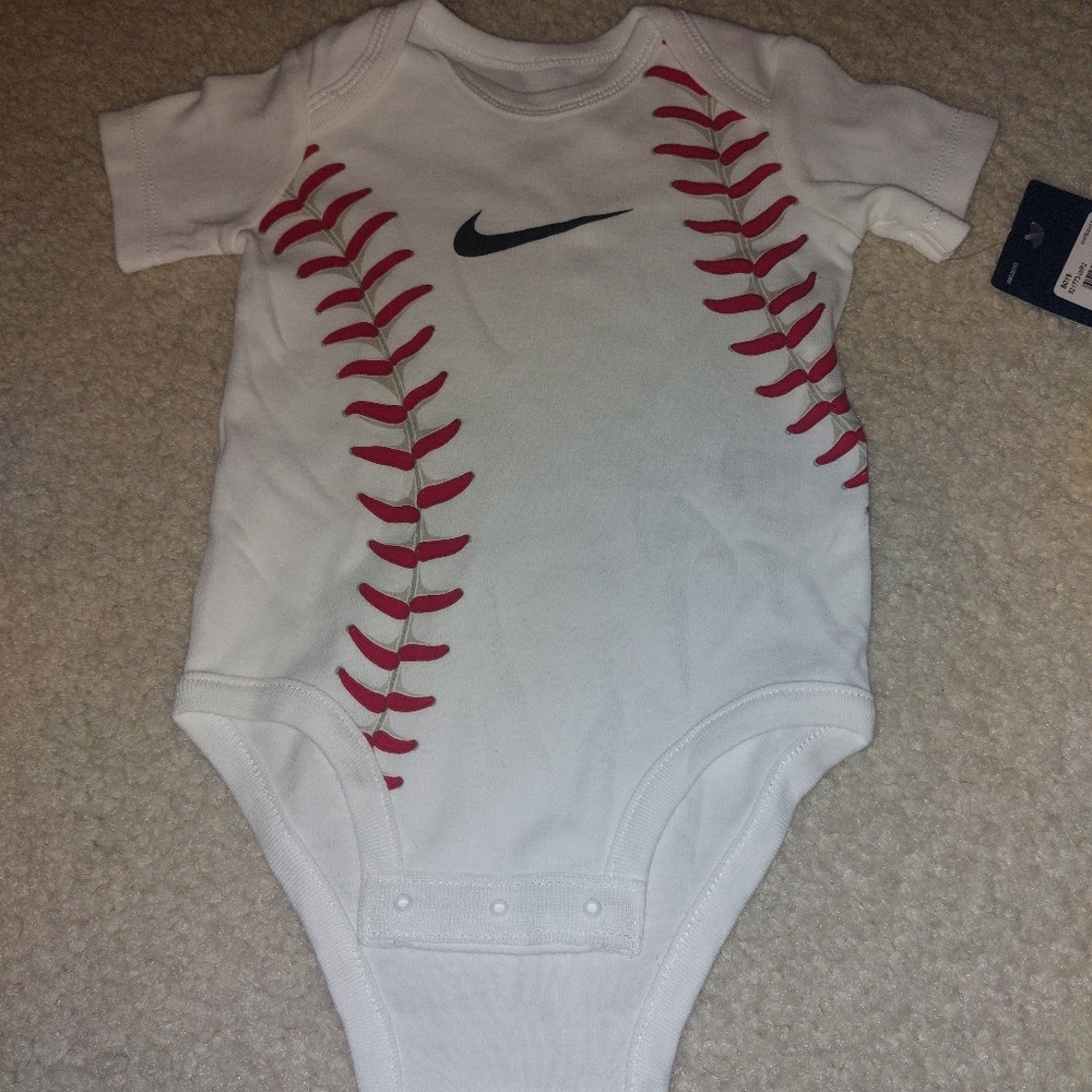Baseball baby onesie
